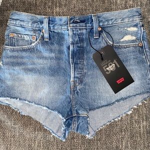 Levi premium blue Jean shorts